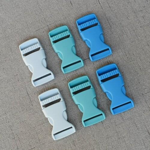 10 Pcs/Lot 25mm Colourful Plastic Release Buckle Strap For Bag Dog Collar Necklace Bracelet Paracord Sewing Accessory