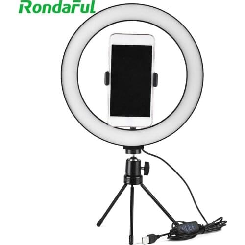 12inch LED Ring Light with Tripod Stand for iPhone Samsung Mobile Phone Livestreaming Holder for Video Makeup Lighting