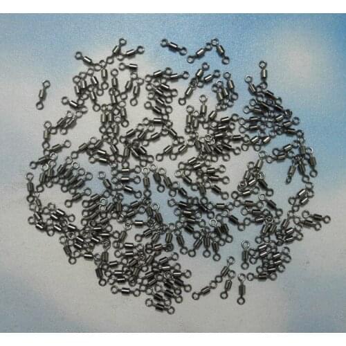 200Pcs/Lot 8 Word Ring Fishing Line Connector Pin Mainline Swivel Solid Ring Fishing Gear Fishing Tackles