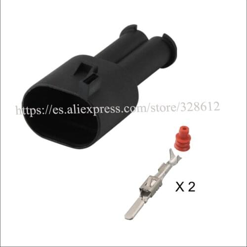 3579732 car wire male cable Waterproof sheath 2 pin connector automotive Plug socket include terminal and seal 6N0927997A