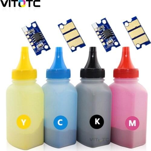4 Bottle Toner Powder+ 4 Cartridge Chip TN214 TN314 TN213 Compatible For Konica Minolta C200 C210 C200E C203 C252 C253 C353