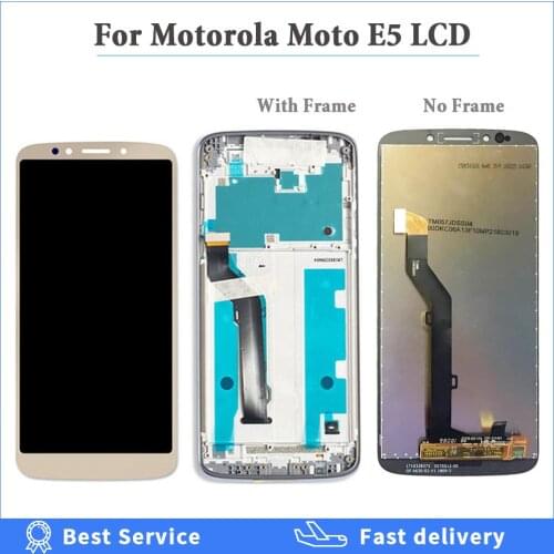 5.7" For Motorola Moto E5 XT1944 LCD Display Touch Sensor Glass Digiziter Assembly With Frame LCD US / Europe and Brazil Version