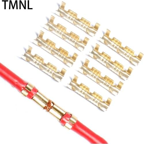 500/1000pcs U shaped terminal cold inserts connector small teeth fascia universal spring plug wire crimping quick connection