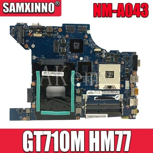 Akemy NM-A043 Motherboard For Lenovo E431 VILE1 NM-A043 HM77 laptop Mainboard with GT710M