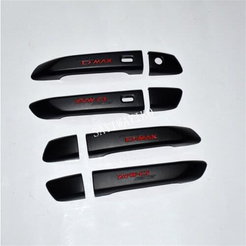 FREE SHIPING TIT FOR 2020 ISUZU dmax ABS Door handle bowl CHROME cover for D-MAX accessory 2015 DMAX accessories