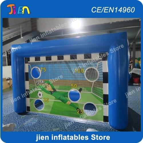 Free air shipping to door 4x2m inflatable football soccer toss game,inflatable football target,inflatable soccer shooting goal