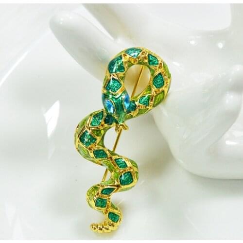 MZC Crystal Jewelry Animal Snake Rhinestone Broches Metal Insect Strass Brooche Womens Dress Brooch Christmas Pins X9009