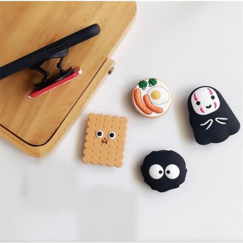 Cookies Ghost Expanding Mobile Phone Holder Grip Mount Socket Fold Smartphones Pocket Tablet Desktop Stand Bracket Phone Holder