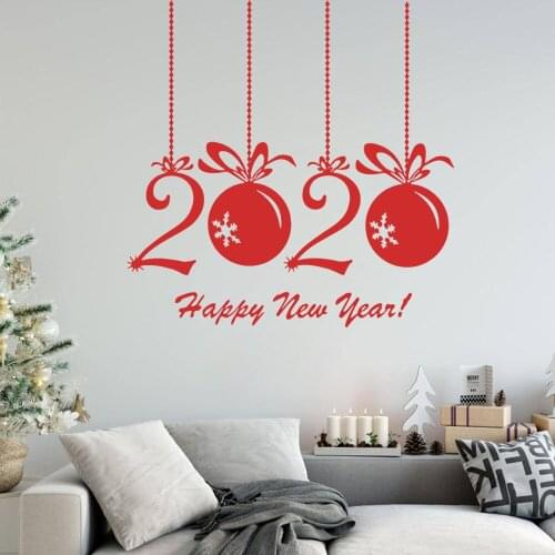 Diy Happy new year Home Decor Wall Stickers Home Decor Children House Decor Decal Stickers naklejki