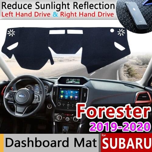 For Subaru Forester 2019 2020 SK Anti-Slip Mat Dashboard Cover Pad Sunshade Dashmat Protect Carpet Anti-UV Car Accessories Rug