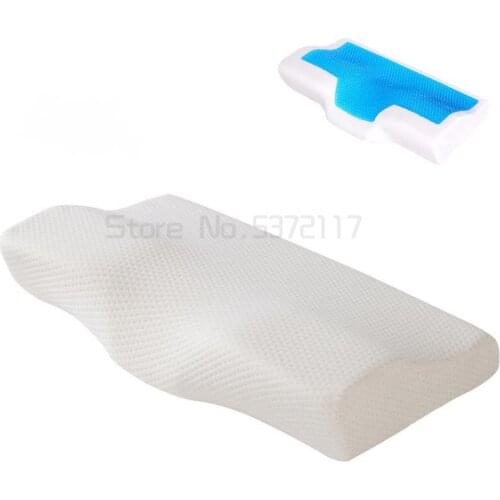 Adult Gel Pillow Memory Cushion Foam Orthopedic Soft Health Care Neck Slow Rebound Sleep Travel Shoulders Relax Home Bedding
