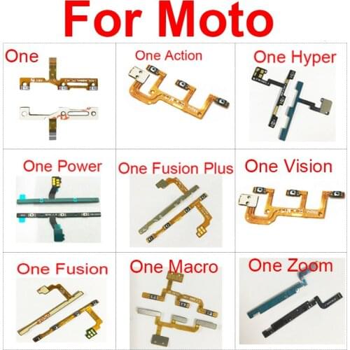 Power & Volume Flex Cable For Moto Motorola P30 P30 NOTE Play One Power Volume Switch Power Control Side Key Flex Cable Ribbon