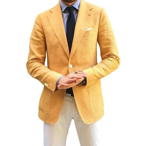 Customized Mens Suit Jacket Business Casual Singal Breasted Skinny Party Evening Wedding Best Male Groomsman WearOutfit