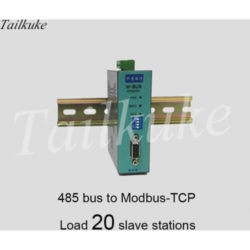 MBUS/M-BUS@485 Bus to MODBUS-TCP Ethernet Converter 20 Load KH-MT-485