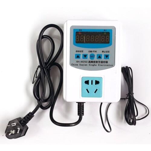 Microcomputer Controlled High Accuracy Thermostat 3 display window with timing function socket included with plug for home use