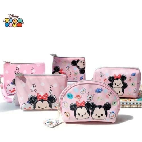 Disney Genuine Mickey Minnie Multifunctional Cartoon Cute Cosmetic Case Travel Storage Bag Large Cosmetic Bag Wholesale