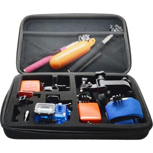 Orbmart 14 in 1 Essential Accessories Bag Kit For GoPro HERO 4 3 3+ 2 1 Xiaomi Yi Xiaoyi Sj4000 SJCAM SOOCOO Sport Action Camera