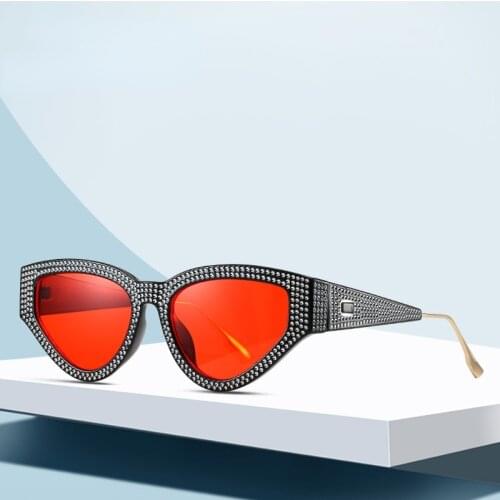 2021 New Luxury Cat Eye Sunglasses Women Fashion Small Cateye Sun Glasses Female Leopard Frame Eyewar Retro Shades Glasses UV400