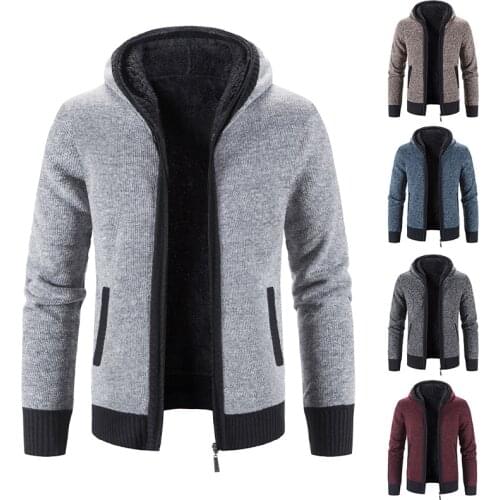 Autumn/winter sweater jacket catch wool sweater warm casual old suede zipper cardigan fashion mens coat jacket