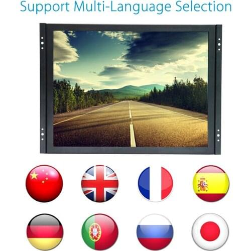 19 inch outdoor sunlight readable high brightness IP65 waterproof dustproof industrial touch screen monitor