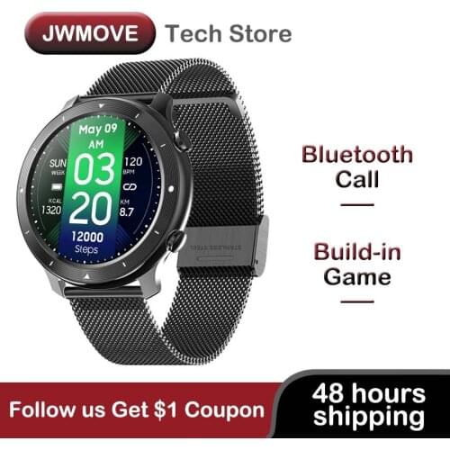 JWMOVE F87 Bluetooth-Call Smart Watch 2021 New Heart Rate Build-in Game Digital Smartwatch Men Sport For Android Ios Waterproof