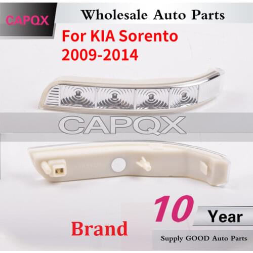 CAPQX For KIA Sorento 2009-2014 Side Mirror LED turn signal light rearview mirror flasher light Blink lamp 87613 2P000