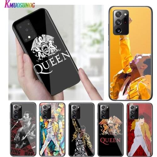 Bright Black Cover Freddie Mercury Queen for Samsung S20 Ultra Plus A91 A81 A71 A51 A41 A31 A21 A21S A11 5G Phone Case