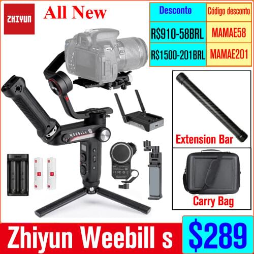 Zhiyun Weebill S 3-Axis Handheld Gimbal Stabilizer for Sony A7M3 Nikon D850 Z7 Panasonic LUMIX Canon DSLR and Mirrorless Camera