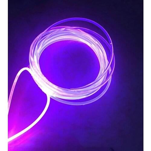 5M/Roll Side Glow Fiber Optical PMMA Cable F/Led light Engine Driver Car Home DIY Hanging Curtain decoration-1.5mm(Diameter)