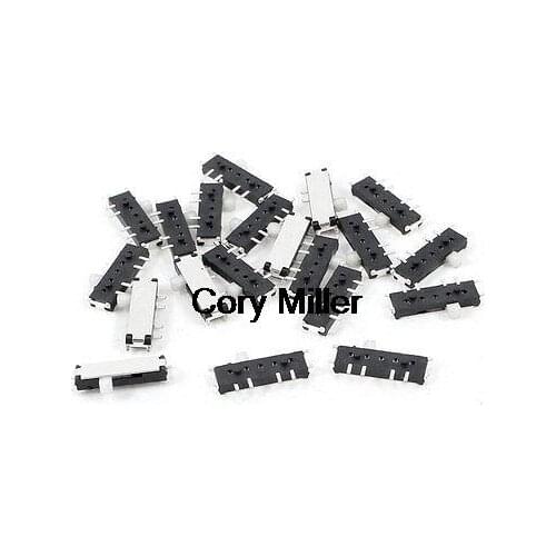 On/Off/On 8-Pin 2P2T DPDT Horizontal Mini SMT SMD Slide Switch 10mm x 3mm