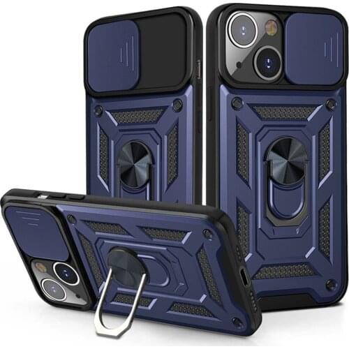 Armor Slide Cover Slide Camera Protection Case for iPhone iPhone 13 Pro Max 12 Mini 12 11 Pro Max X XR XS 8 7 Magnetic Ring Case