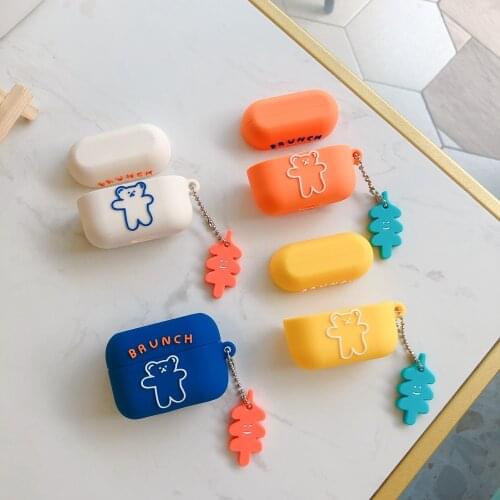 Cartoon Bear Soft Silicone Case For Honor Earbuds X1 TWS Protective Wireless Earphone Cover For Honor Choice Charging Box Bags