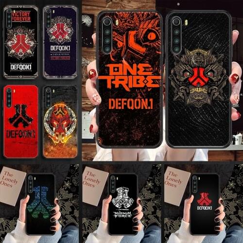 Defqon 1 Music Festival Phone case For Xiaomi Redmi Note 7 7A 8 8T 9 9A 9S 10 K30 Pro Ultra black tpu funda fashion cover luxury