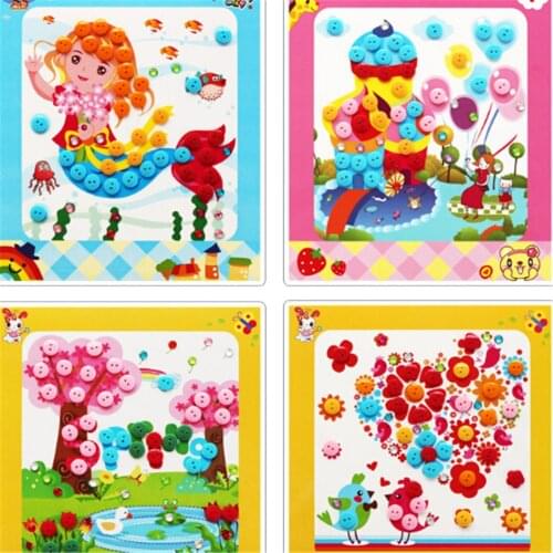 Children Toys Threading Stitch Buttons Handmade Toys Puzzle Game For Children Fine Motor Hand-eye Coordination Toys