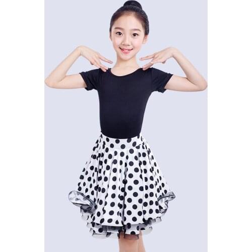 Girls Latin Dance Costume Kids Summer Practice Clothes Latin Competition Dresses Children Rumba/Tango Performance Wear DQL1338