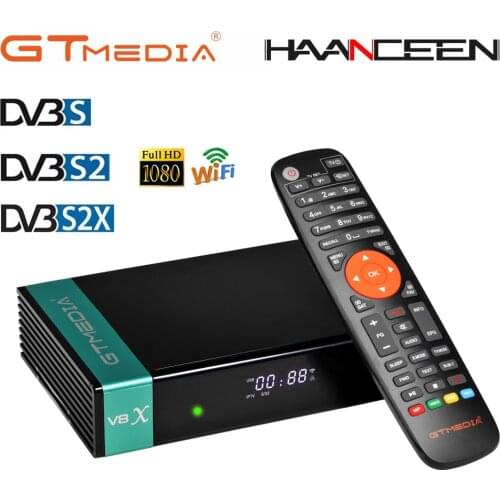 DVB-S2 Satellite Receiver GTMEDIA V8X H.265 DVB S S2X VCM ACM Multi-stream, HEVC Main 10 Profile Buildin Wifi CA Slot Scart