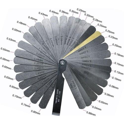 Guitar Neck Measuring Ruler Stainless Steel Gap Ruler Nut Curl Measurement Guitar Repair Tool Musical Instruments Guitar Tool