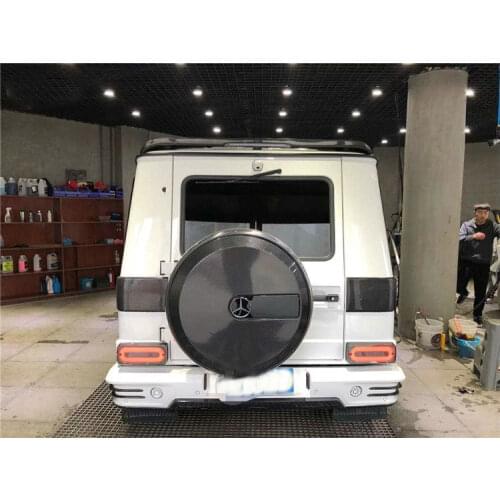 Real Carbon Fiber Car Body Kit Spare Wheel Tire Trim Cover Rear Body Work For Fit Mercedes Benz G-Class W463 G500 G55 G63 G65