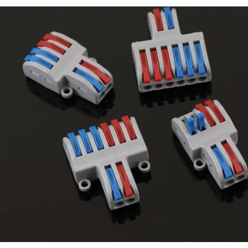 Wire Connector 1/3/5pcs Mini Quick Connector Universal Compact Terminal Block Plug-in Fast Wiring Cable Connector Splic Connect