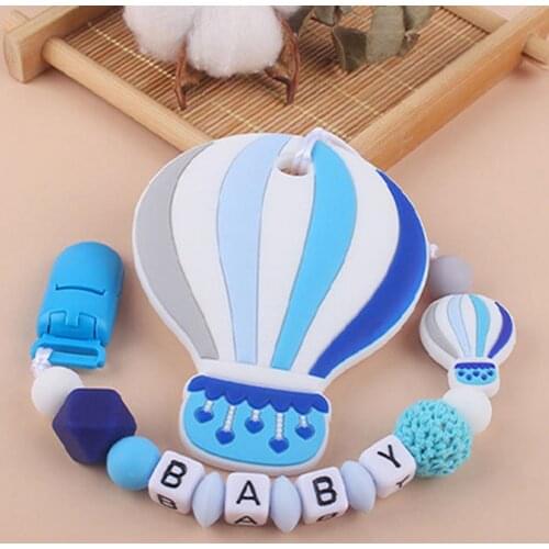 Creative Silicone Baby Pacifier Balloon Style Exercise Teeth Cute Cartoon Chewable DIY Smoothing Teether Infant Supplies