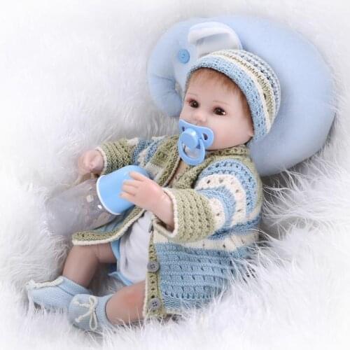 42cm Reborn Baby Doll Soft Silicone Babies Toys Newborn Dolls Bonecas Brinquedos Christmas Birthday Gift Movie Photography Props