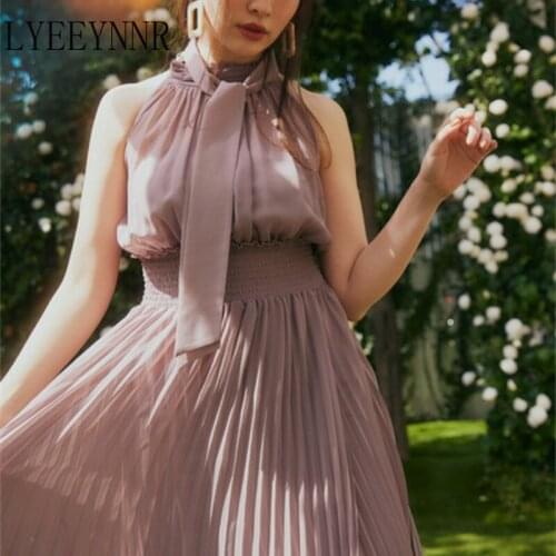 Летние шифоновые платья LYEEYNNR China At AliExpress