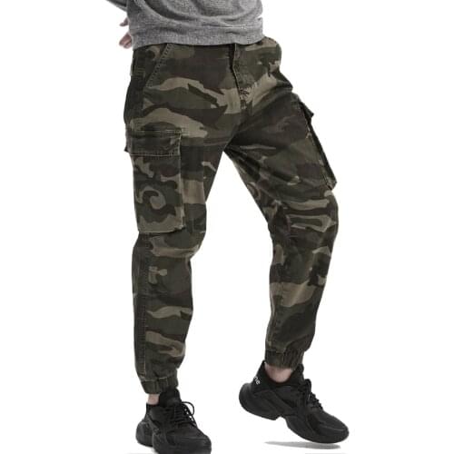 2020 Autumn Men Cargo Military Pants Mens Casual Skinny Pants Army Trousers Joggers Sweatpants Male Sportswear Camo Pants 29-40