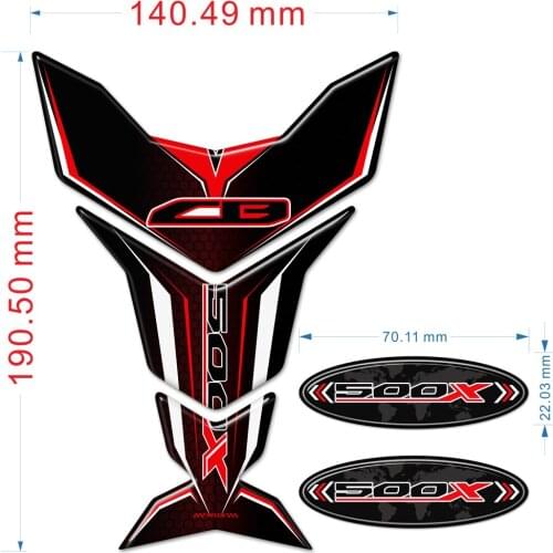 Tank Pad Motorcycle Sticker For Honda CB500X CB 500X Protector Helmet Emblem Adventure Trunk Luggage Aluminum Cases 2019 2020