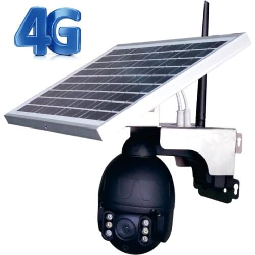 Outdoor 4g home guard CCTV Cameras Outdoor WIFI IP PTZ Speed Dome solar camera