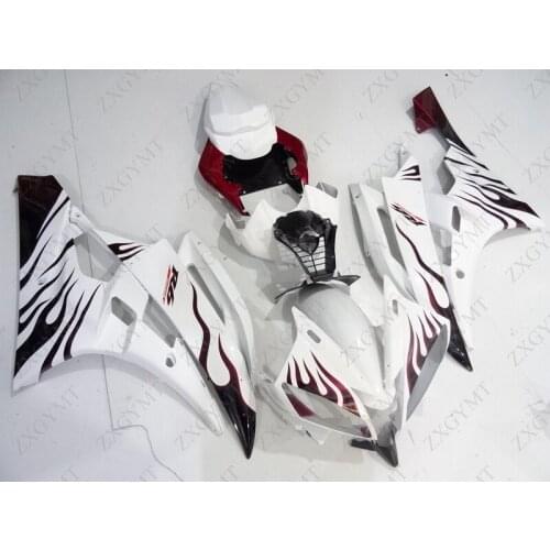 Fairings for YAMAHA YZFR6 2006 - 2007 White Fairings for YAMAHA YZFR6 2006 Full Body Kits YZFR6 07