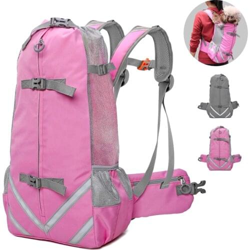 Outdoor Dog Backpack Portable Dog Carrier Bag Breathable Pet Hiking Backpack For Small Medium Dogs Pets Travel Bags Chihuahua