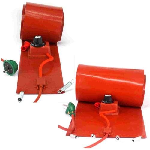 Fit 4.4-55 Gallon 200x860 125x1750 250x1250 250x1750mm 110V 220V Flexible Silicone Band Drum Heater Blanket Oil Biodiesel Barrel