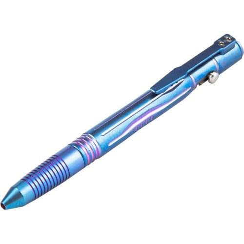 Portable Pocket Self Defence Tools Titanium Alloy Multi Tool Tactical Pen With Tungsten Steel Glass Breaker for Camping