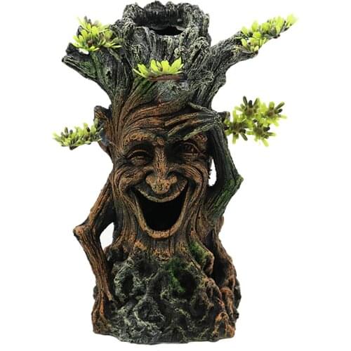 Fairy Resin Furnishings Tree Statue Ornament Garden Lawn Withered Wood Trunk Decoration Handicraft Fish Tank Landscaping